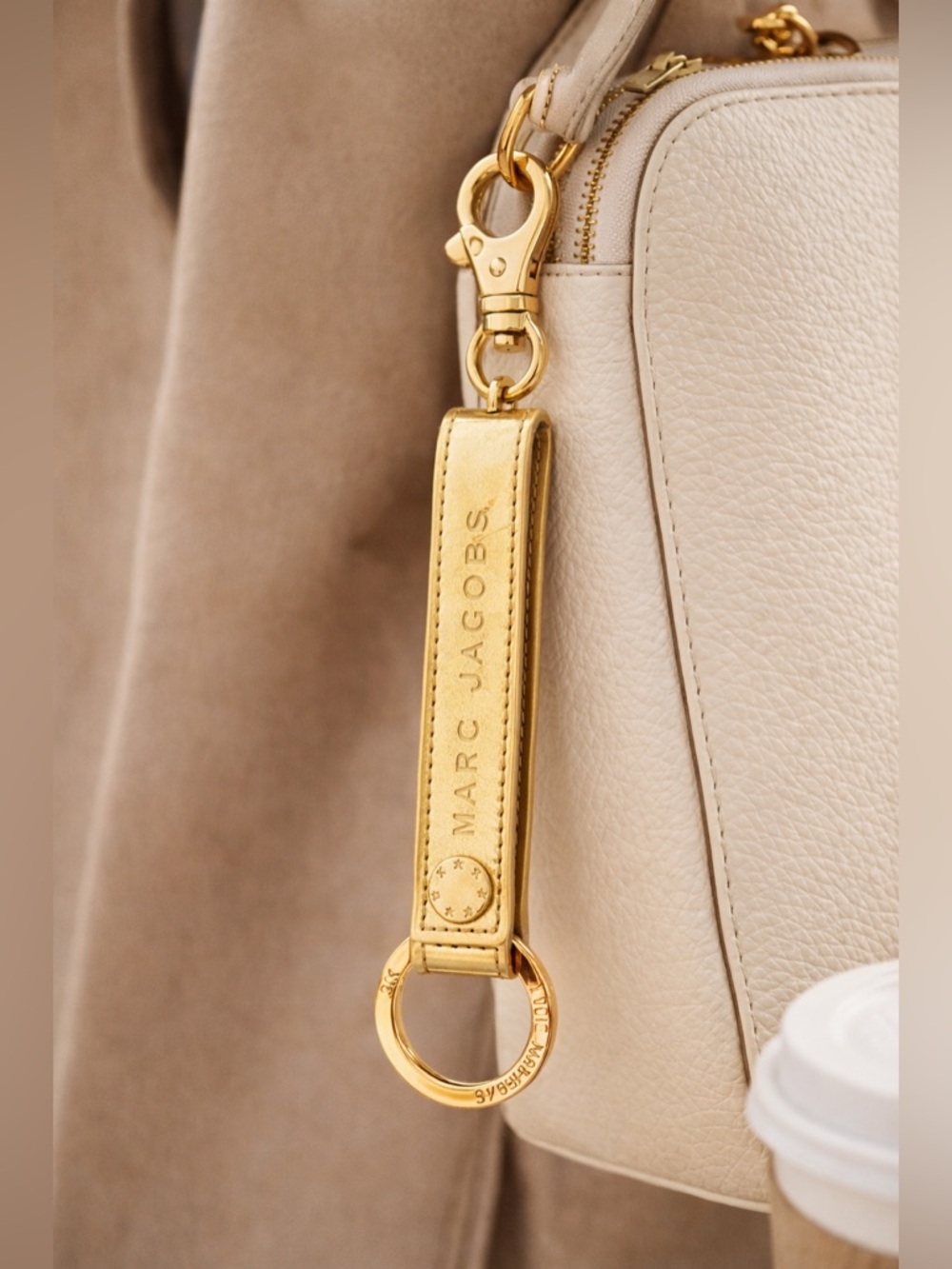 Marc Jacobs  Logo Keychain | Designer Strap Key Ring | Luxury Gift‎ NWT - Picture 5 of 11